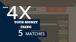 Easiest Way to Create 4 Odd Tickets With Just 5 Matches and Win | Predictions | Juventus | Betis