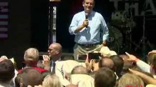 Ted Cruz event interrupted by Trump's plane