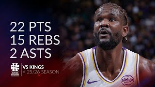 Deandre Ayton 22 pts 15 rebs 2 asts vs Kings 25/26 season