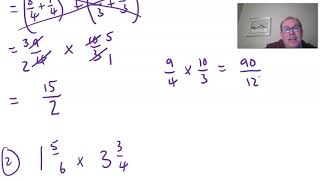 Fractions 5: Multiplying Mixed Fractions