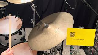 Swinging on a 20” Zildjian EAK CRASH RIDE cymbal 