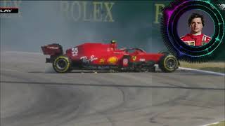 CARLOS SAINZ FULL TEAM RADIO AFTER BIG CRASH IN P2 | 2021 Italian Grand Prix | #Monza