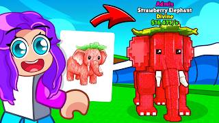 In Escape Tsunami For Brainrots, whatever I draw comes true...