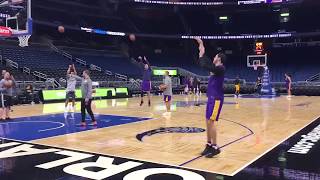 Lonzo Ball close to returning with the Lakers!  Shooting around without knee brace! 1/31/18