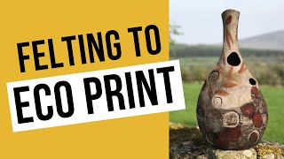 Felting to eco print - when to stop? #wetfelting #howtofelt #sustainabletextiles