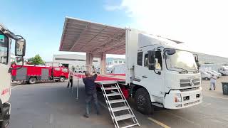 Customized Foton 4x2 Mobile Stage Truck Digital Advertising Road Show LED Display Trucks for sale