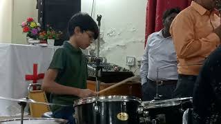 Worship in Church |Zaboor 8 | Haziel Drummer