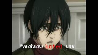 eren and Mikasa sad edit