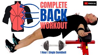 Complete Back Strength Workout For Fixing Your Weak Back | Total Back Workout with A Single Dumbbell