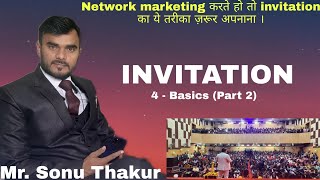 Invitation (4 Basic part - 2) ll By Mr. Sonu Thakur Team TYCOONS