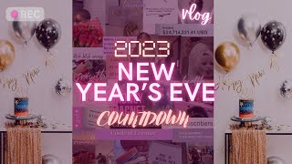 New Year’s Eve Vlog : making digital vision boards + hookah and drinks + countdown to 2023!
