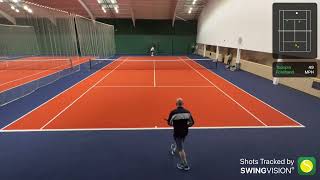 Tennis practice with Jo and Hesp