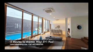 5 Minutes To Shenton Way! 5+1 Pool - The Amazing Houses of Isabel Redrup - Call Sue +65 96855190