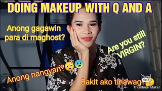 PART2 DOING MAKEUP WITH Q&A | Rexan Tindog