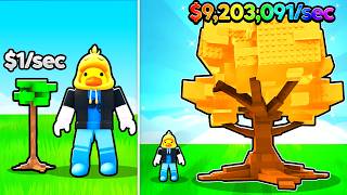 Growing The TALLEST Tree to SELL in Roblox...