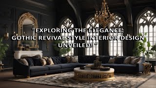 Exploring the Elegance: Gothic Revival Style Interior Design Unveiled!