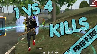 born legend 000 || solo vs squad gameplay😱😱|| 1vs 4 kills free fire