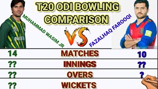 Muhammad Wasim Jr Vs Fazalhaq Farooqi Bowling Comparison | Who Is (Actually) The Best Bowler