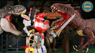 5 Mighty Morphin Power Rangers RE-IGNITION Toys Unboxed 2025 Combine for Megazord Jurassic World 67