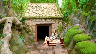 TIMELAPSE - 28 Days Young Girl Built an Underground Shelter to Survive | Off-Grid Survival Alone