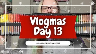 Vlogmas Day 13: Hobby Hopping ⭐ JusArt Acrylic Paint Markers