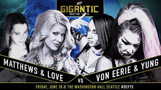 Su Yung & Christina Von Eerie VS Nicole Matthews & Angelina Love - DEFY Highlights