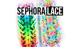 Rainbow Loom Sephora Lace Bracelet Tutorial |