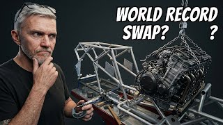 Fitting a Suzuki engine into a Ducati frame for world record attempt
