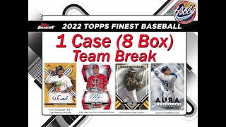 2022 Topps FINEST 1 Case (8 Box) Team Break #11 eBay 07/05/23