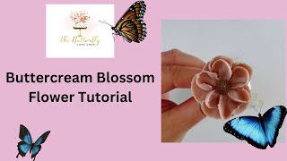 Easy Buttercream Flower Blossom Tutorial