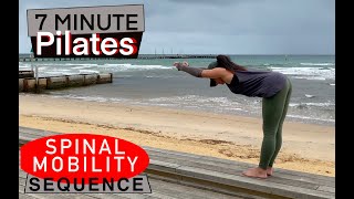 PILATES FOR BACK PAIN 7 MINUTE SPINAL MOBILTY FOR ALL LEVELS