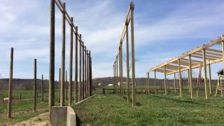 Start of the new cattle Receiving and Feeding barn