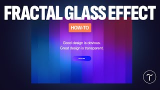Fractal Glass Effect With Background Gradient Animation