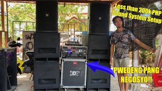 Less Than 200k PHP Mini Sound System Build | Pambahay Pro Audio Setup