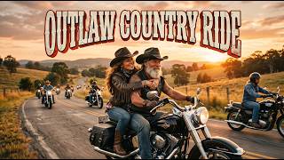 Outlaw Country Ride 🔥 Sunlit Roads & Easy Miles – Feel Good Country Journey