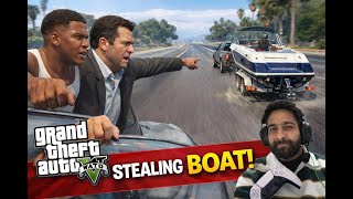 GTA V Story Mode|They Stole Our Boat… So We Chased Them! 😱 | GTA 5|Money|Mission