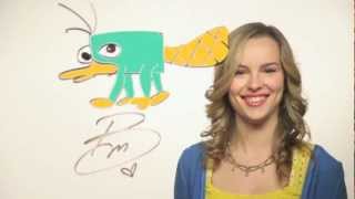 Bridgit Mendler desenhando o Perry