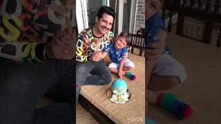 Karan metha with his son playing games.... looking very cute and handsome.... MUST WATCH