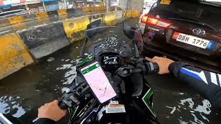 Ninja 1000sx Nilusong sa baha
