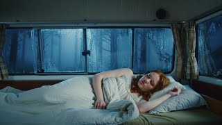 Sleep instantly with sound rain & thunder at night - rain sounds on window car for deep sleep