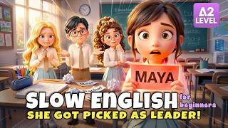 She Didn’t Want to Lead! | Slow English Listening Story for Beginners (A1–A2)