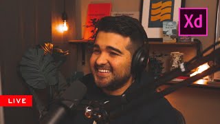 🔴 Live: Let's Design together in adobe XD // Work with me & Design Critique.