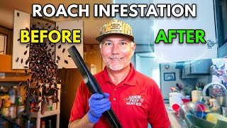 Roach Treatment Before & After-Brutal RESULTS!