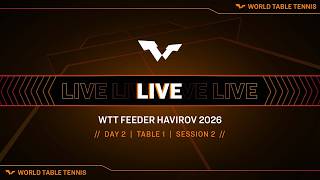 LIVE! | T1 | Day 2 | WTT Feeder Havirov 2026 | Session 2