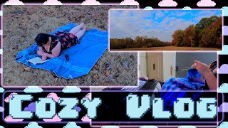 Cozy DITL 🐇🧹📚🧶🪡 (Cleaning, knitting, reading, ADHD goblin crafting, and more)