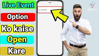 how to create live event on tiktok 2026 || tiktok live event create