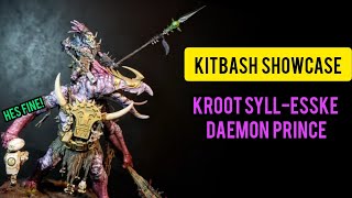 Kitbash Showcase: Kroot Syll-Esske Daemon Prince of Slaanesh!!