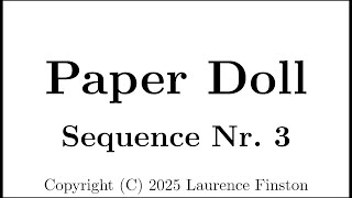 Paper Doll Sequence Nr. 3