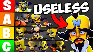 Ranking How USELESS Dr. Neo Cortex is in Every Crash Game