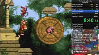 Donkey Kong Country (All Stages). PB - 1:03:00